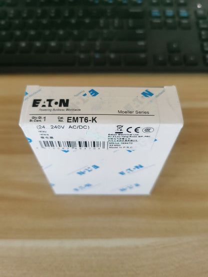 new 1PCS Eaton Moeller EMT6-K EMT6K Relay 24-240VAC/DC In Box - EATON MOELLER