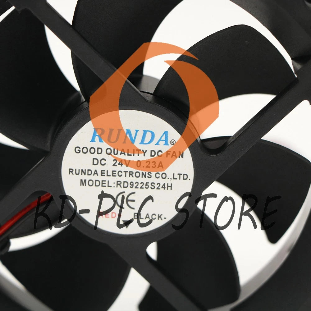 1PCS RUNDA Fan RD9225S24H DC24V 0.23A 9225 9CM 2 Wire Cooling Fan