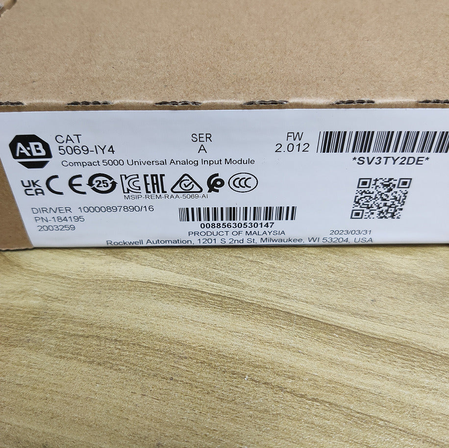 Logix 5000 Input Module 5069-IY4 Factory Sealed Series A 2022 - LOGIX