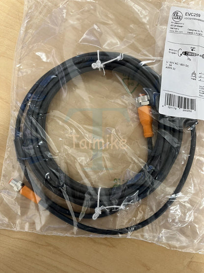 ! IFM EFECTOR EVC259 Sensor Connection 5m Cable - M12/M8 - Factory Sealed!