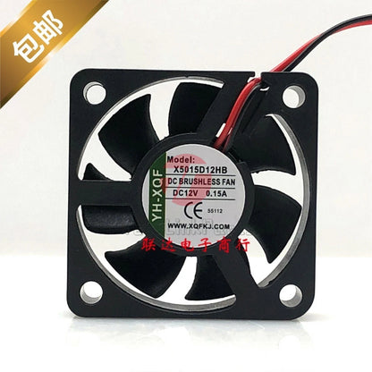 YH-XQF X5015D12HB 12V 0.1A 0.15A5CM small electrical cabinet cooling fan