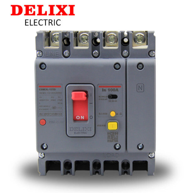 Delixi CDM3L-125S/4300A CDM3L125S/4300A 4P Circuit Breaker