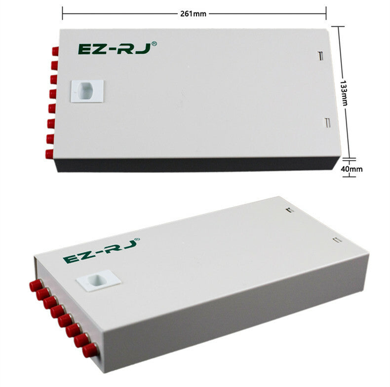new 8-port FC fiber optic terminal box thickened 1.0MM full flange + pigtail box