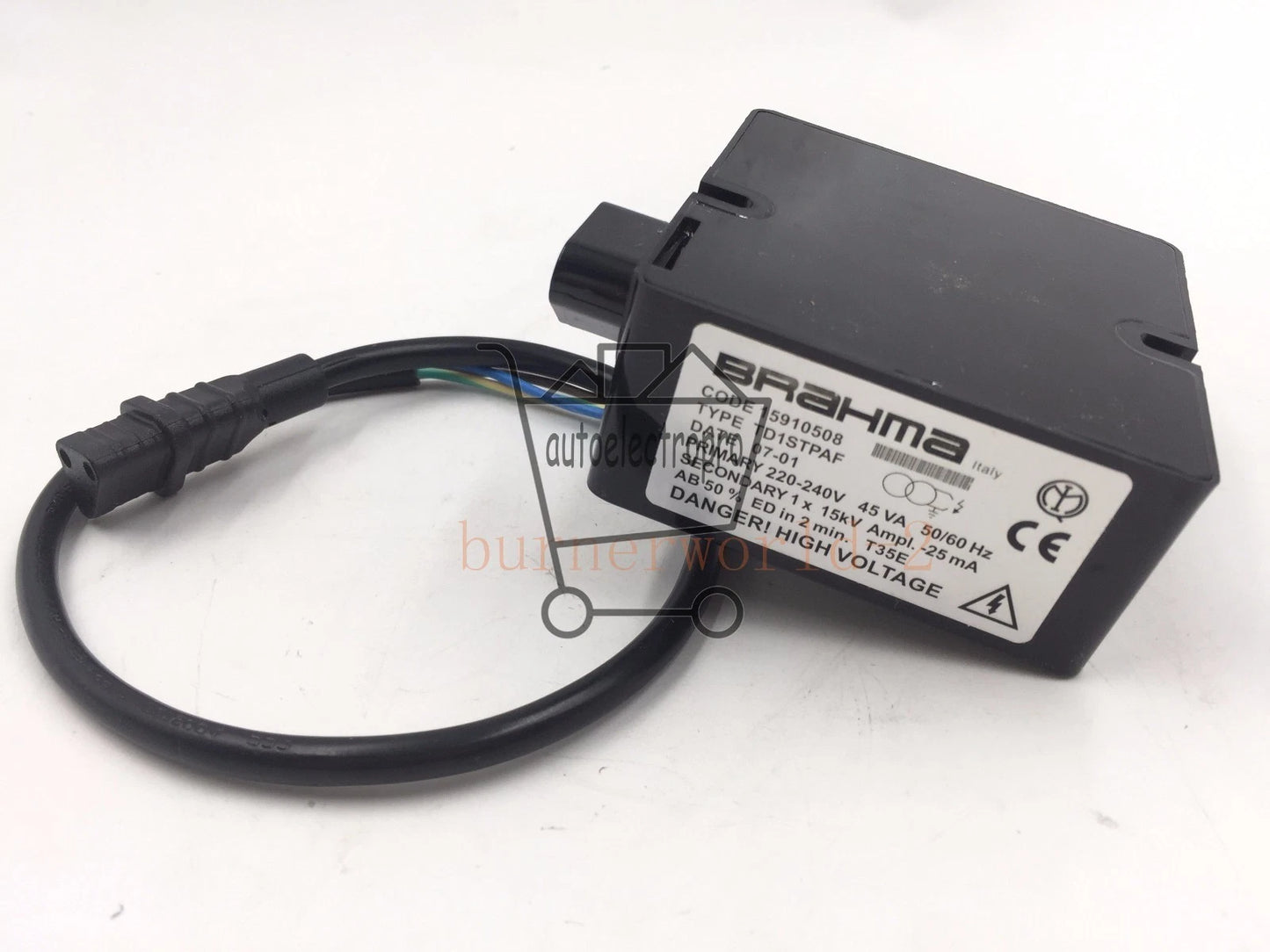 BRAHMA TD1STPAF Single Pole Ignition Transformer For Baltur Burner Coil Igniter~