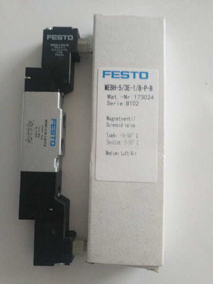 new 1PC  FESTO solenoid valve MEBH-5/3E-1/8-P-B 173024