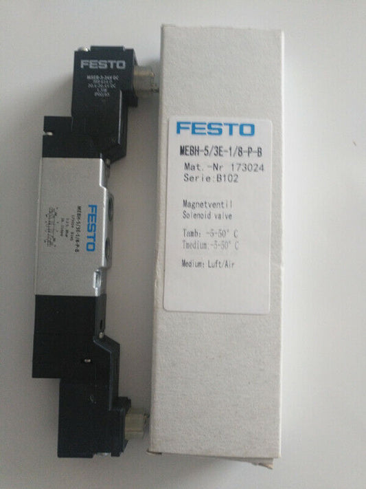 new 1PC  FESTO solenoid valve MEBH-5/3E-1/8-P-B 173024