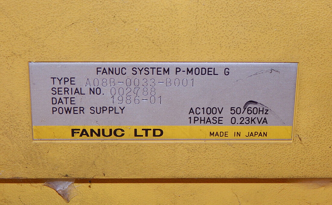 used FANUC SYSTEM P Model G TYPE A08B-0033-B001 Programmer - FANUC
