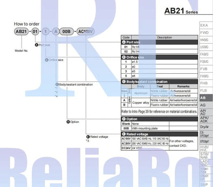 CKD AB21-02-2-DC24V Solenoid Valve
