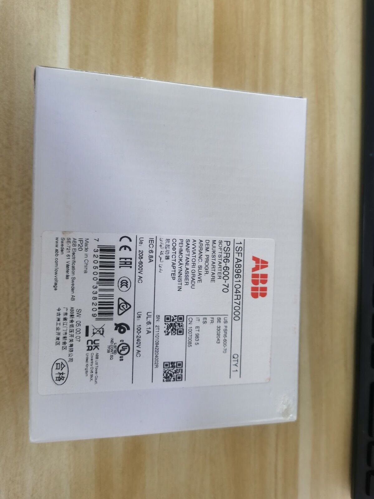 new 1PC ABB PSR6-600-70 1SFA896104R7000 Soft Starter In Box - ABB