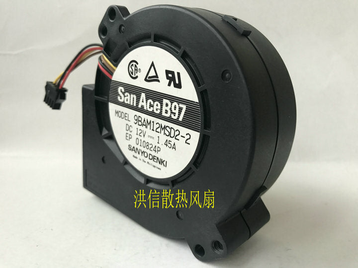 1pcs Sanyo 9BAM12MSD2-2 12V 1.45A 9733 server blower cooling fan 4pin