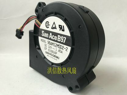 1pcs Sanyo 9BAM12MSD2-2 12V 1.45A 9733 server blower cooling fan 4pin