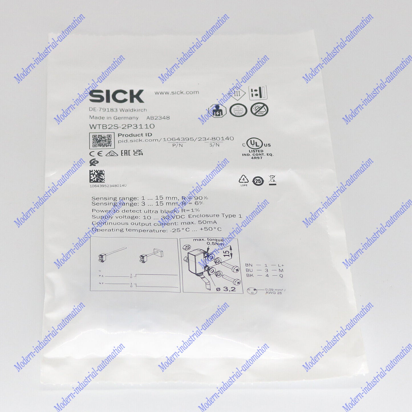 new One SICK WTB2S-2P3110 Photoelectric switch SPOT STOCKS - SICK