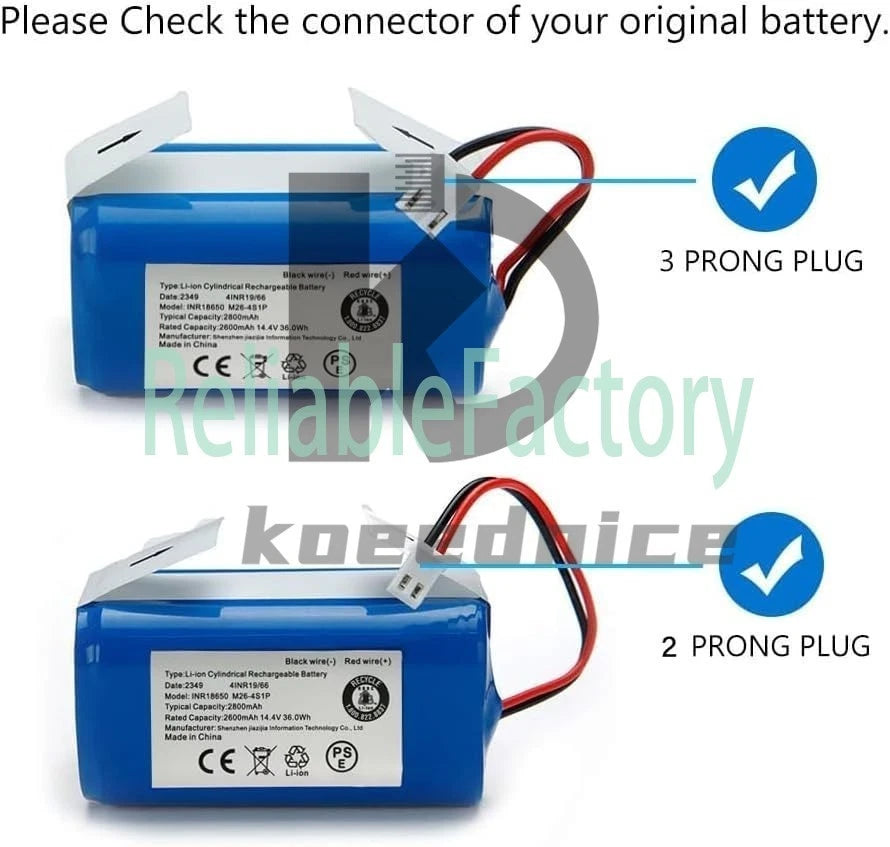 INR18650 M26 4S1P Robot Vacuum Cleaner Battery Replacement for Eufy RoboVac 11