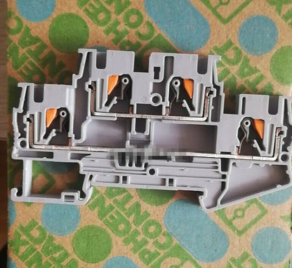 new 50pcs Feed-through Terminal Double Layer Quick Wiring PTTB 4 -3211786 - KOEED