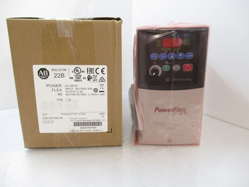 Allen Bradley 22BD2P3N104 PowerFlex 40 AC Drive - ALLEN BRADLEY