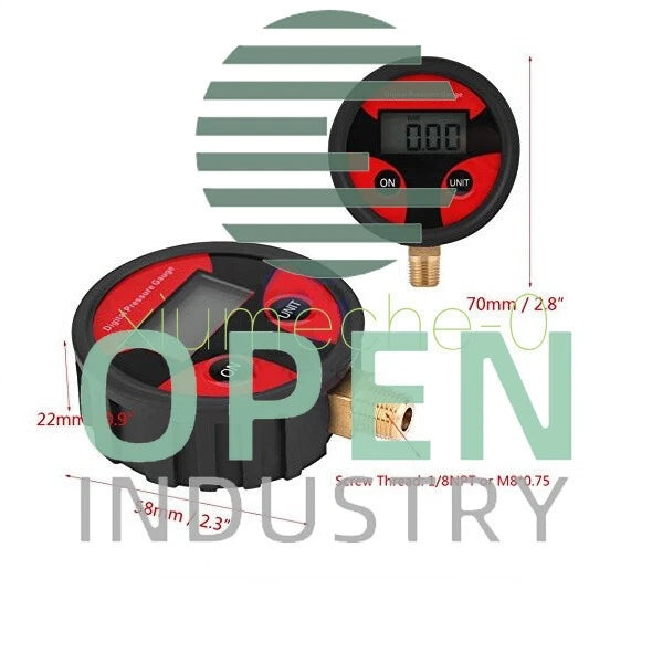 Digital 0-200PSI LCD Tyre Tire Air Pressure Gauge Dial Meter Tester for Car