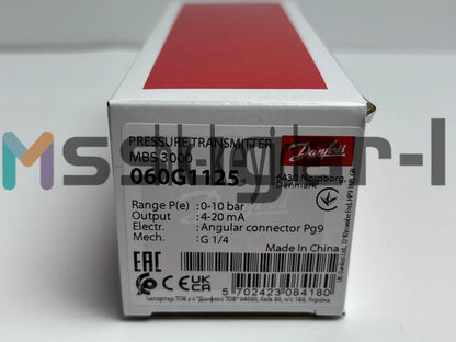 1pcs Danfoss PRESSURE TRANSMITTER MBS3000 060G1125