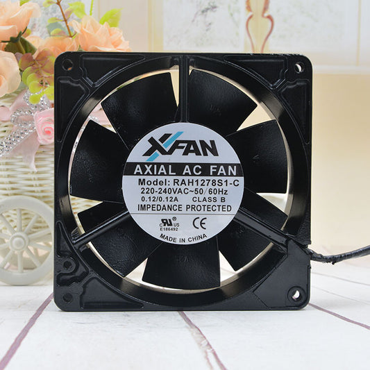 1pcs XINRUILIAN RAH1278S1-C 220V 0.12A 12.7cm 12738 metal fan