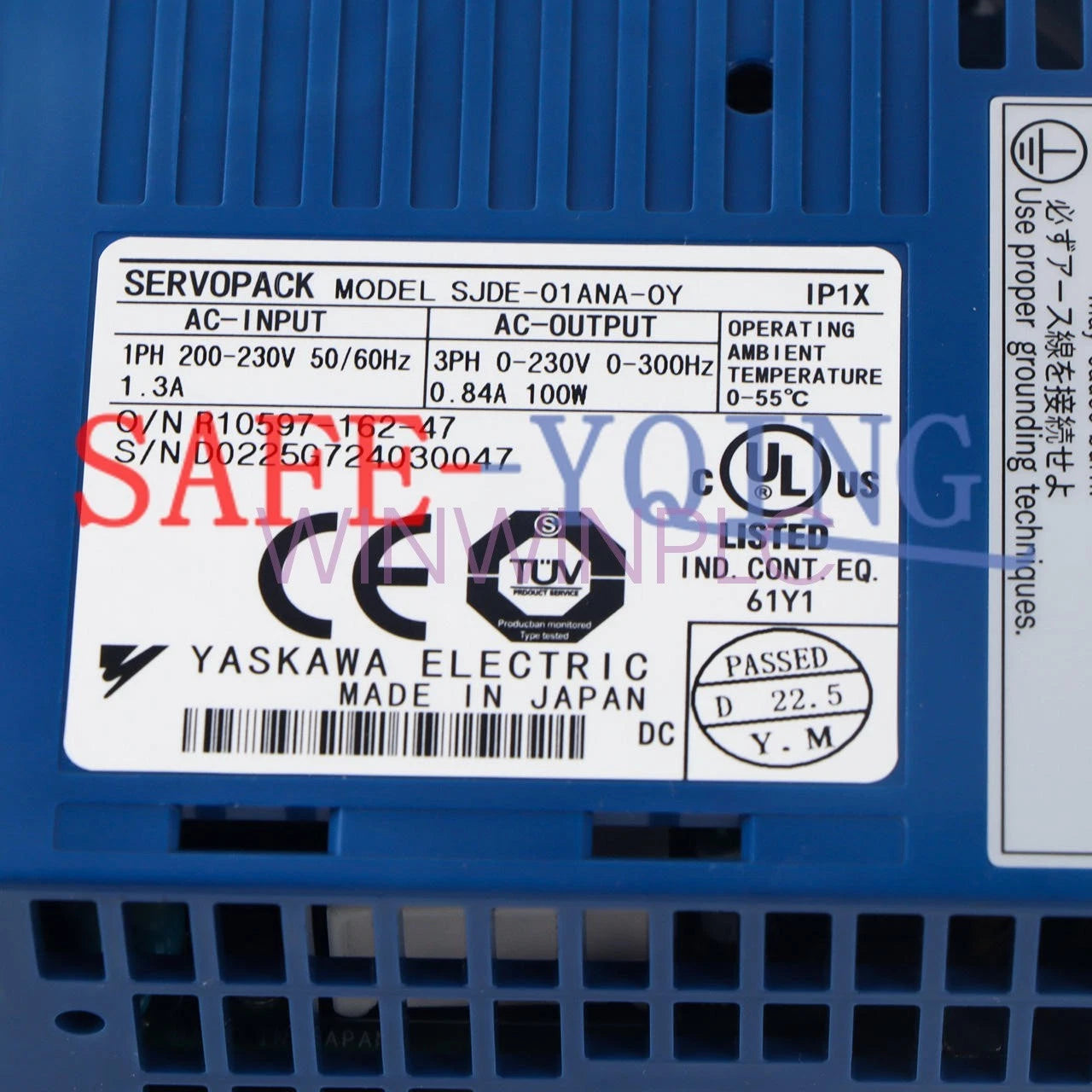 ONE Yaskawa servo driver SJDE-01ANA-OY