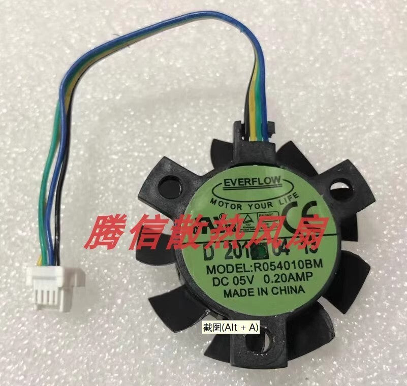 EVERFLOW R054010BM 4010 DC5V 0.20A 4CM 4-Pin Dual Ball Cooling Fan