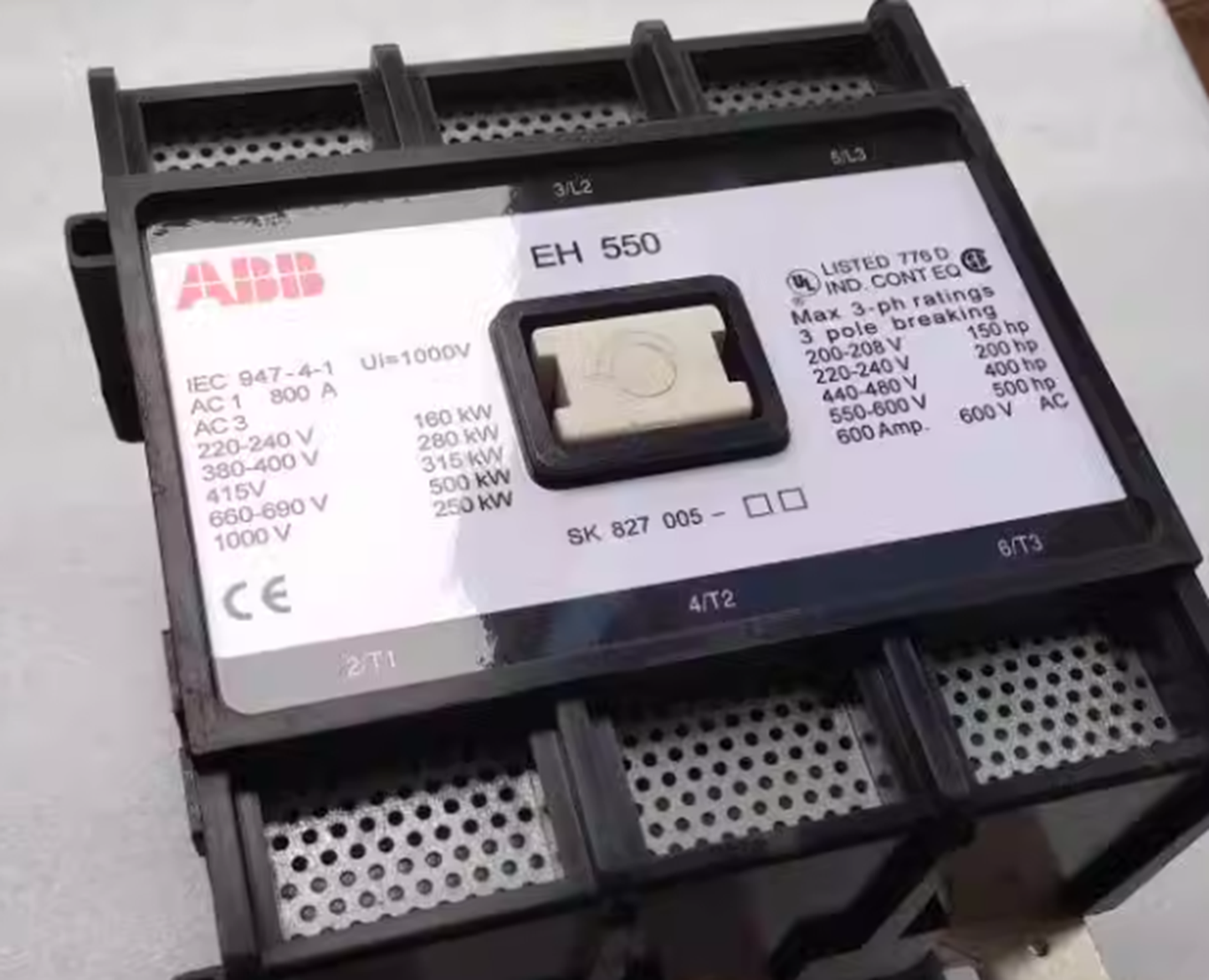 ABB EH-550 Contactor - High-Quality Relay Component - ABB