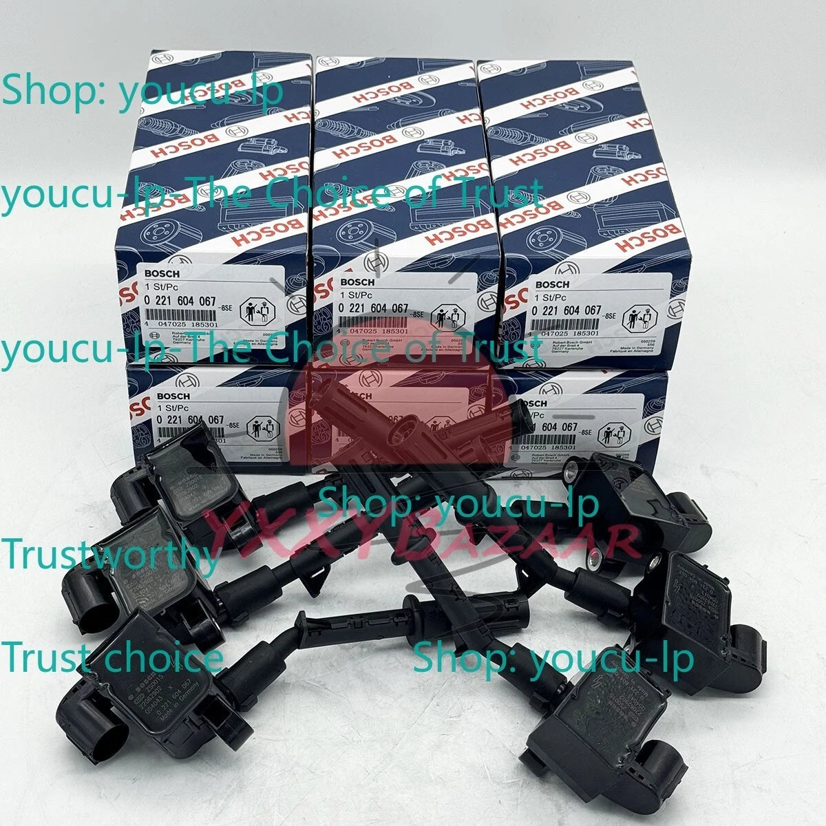 6PCS BOSCH Ignition Coil For Mercedes 2011-2016 C350 E400 GLE350 GLK350 ML350