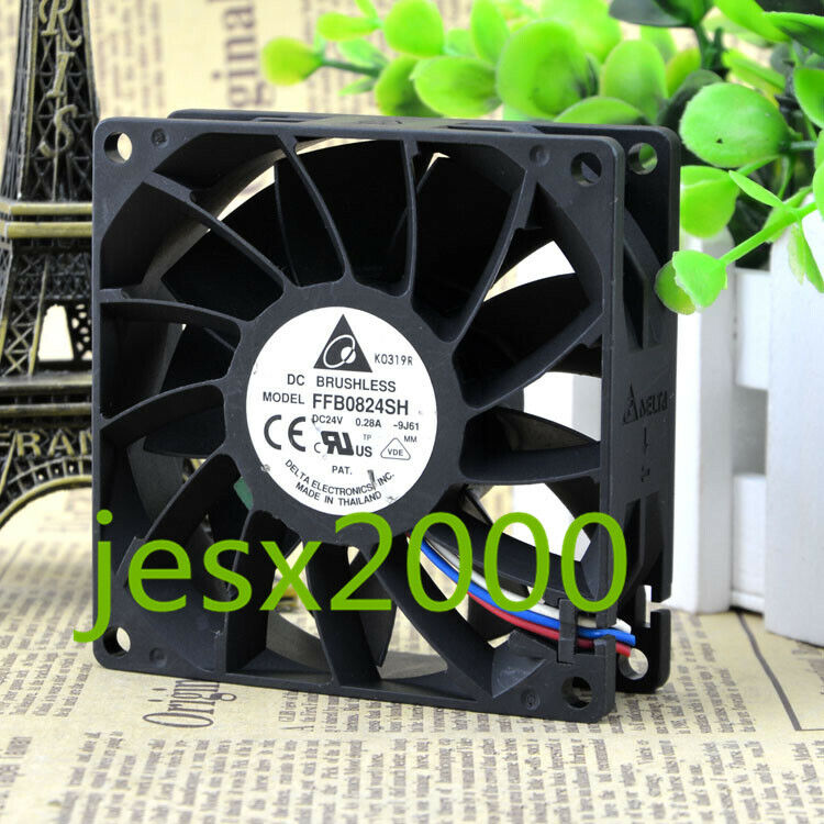 PLC Delta Fan FFB0824SH 24V 0.28A 8cm 8025 - DELTA FAN