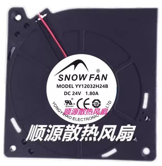 SNOWFAN YY12032H24B 12032 DC24V 1.80A 12CM 2-Wire Turbo Cooling Fan