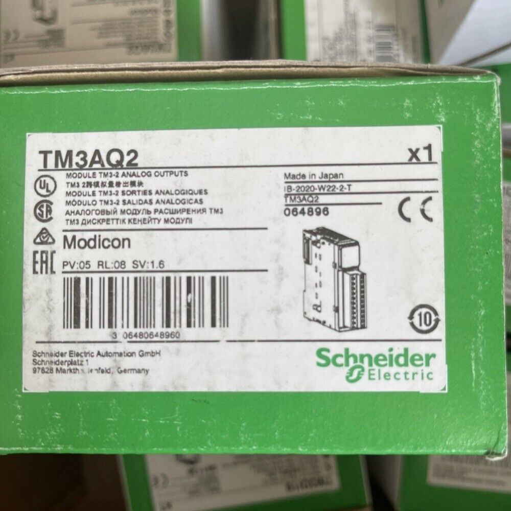 New SCHNEIDER TM3AQ2 Analog Output Module In Box - KOEED