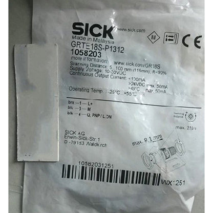 1PC SICK 1058203 GRTE18S-P1312 Photoelectric Sensor Fast - SICK