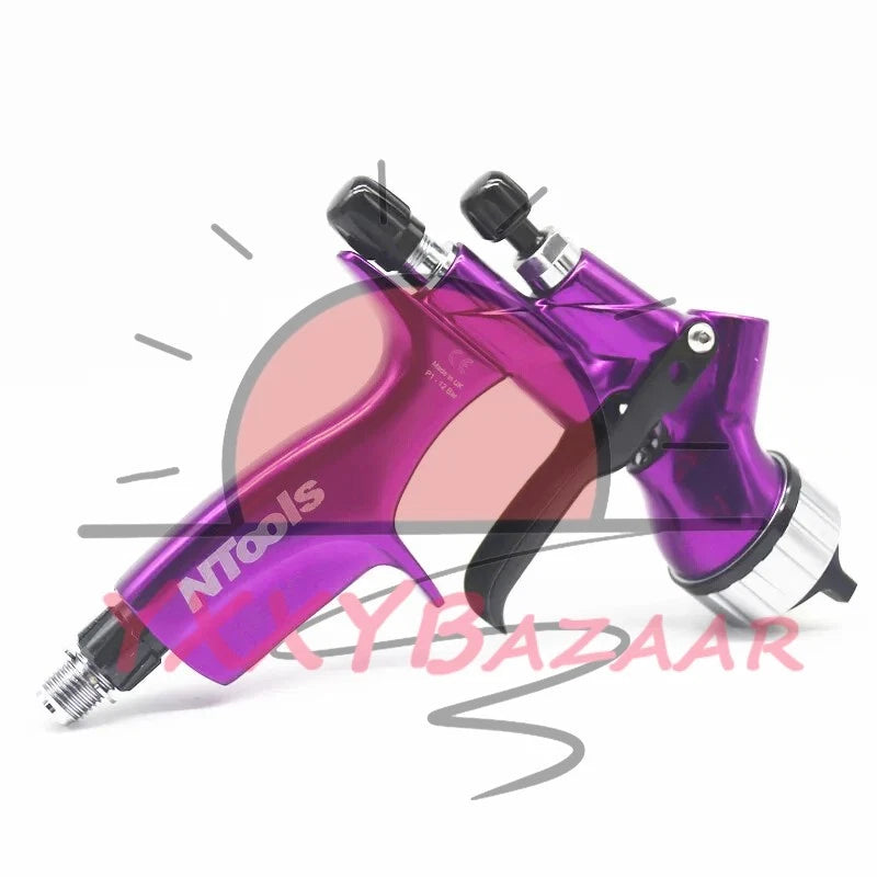 Purple Car Tool Pistol 1.3mm Nozzle CV1 HVLP Paints Spray Gun for Devilbiss