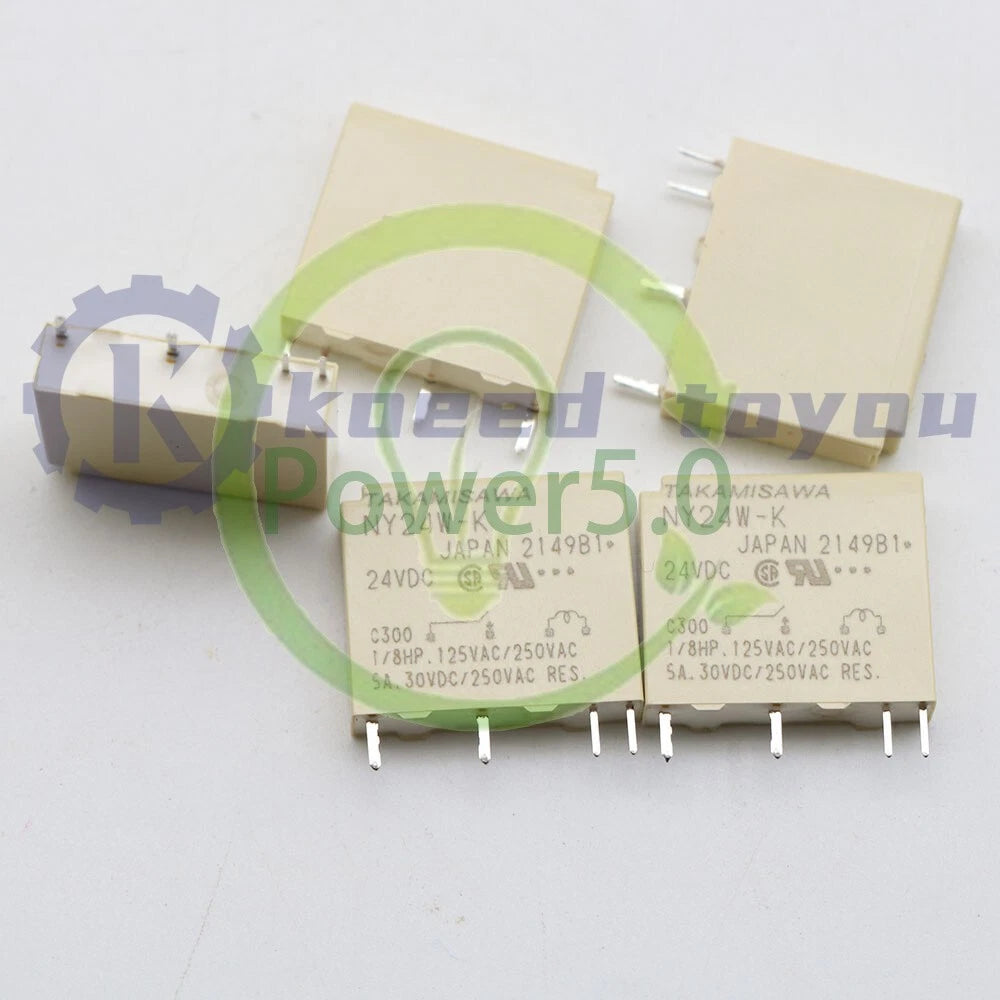 TAKAMISAWA NY24W-K 24VDC DC24V Power Relay 4Pins 5A 5PCS~