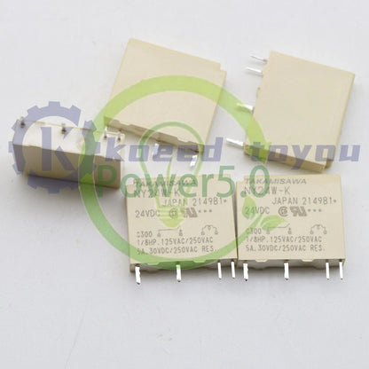 TAKAMISAWA NY24W-K 24VDC DC24V Power Relay 4Pins 5A 5PCS~