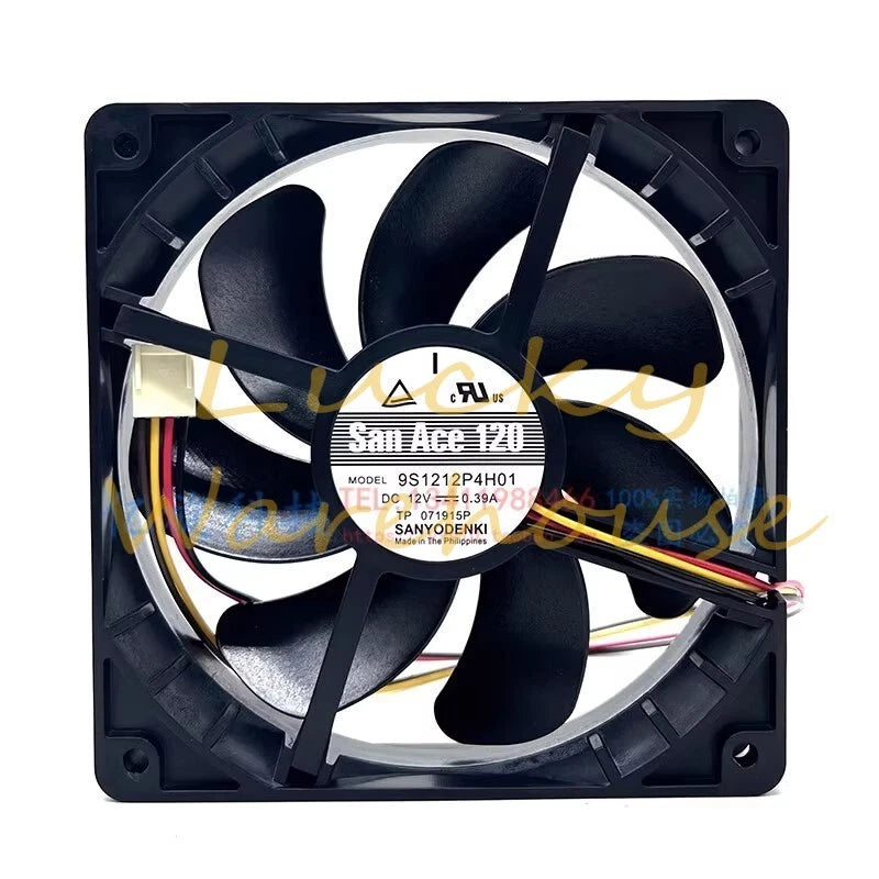 Sanyo 9S1212P4H01 DC12V 0.39A 4-Pin Cooling Fan
