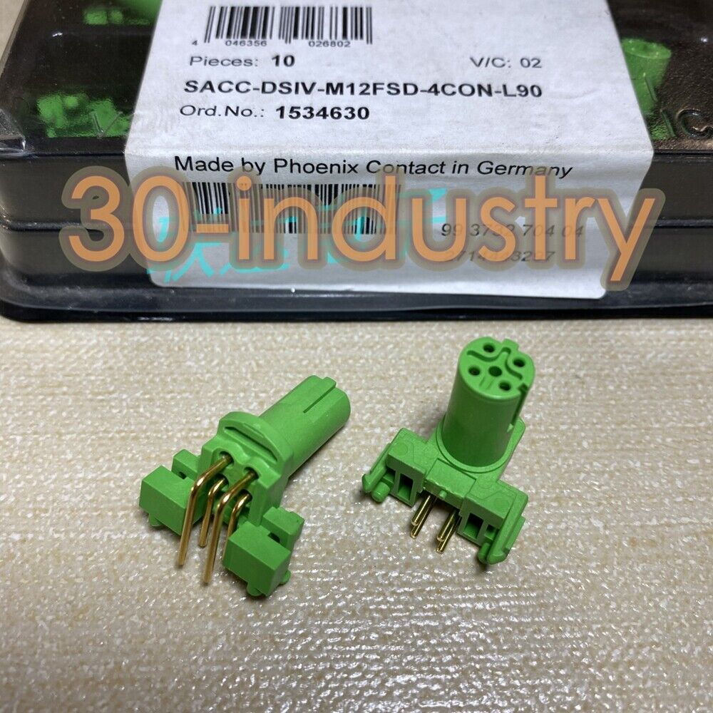 10 New 1534630 M12 4P Circular Connector SACC-DSIV-M12FSD-4CON - KOEED