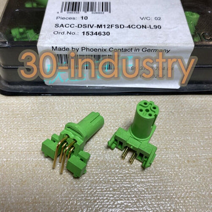 10 New 1534630 M12 4P Circular Connector SACC-DSIV-M12FSD-4CON - KOEED