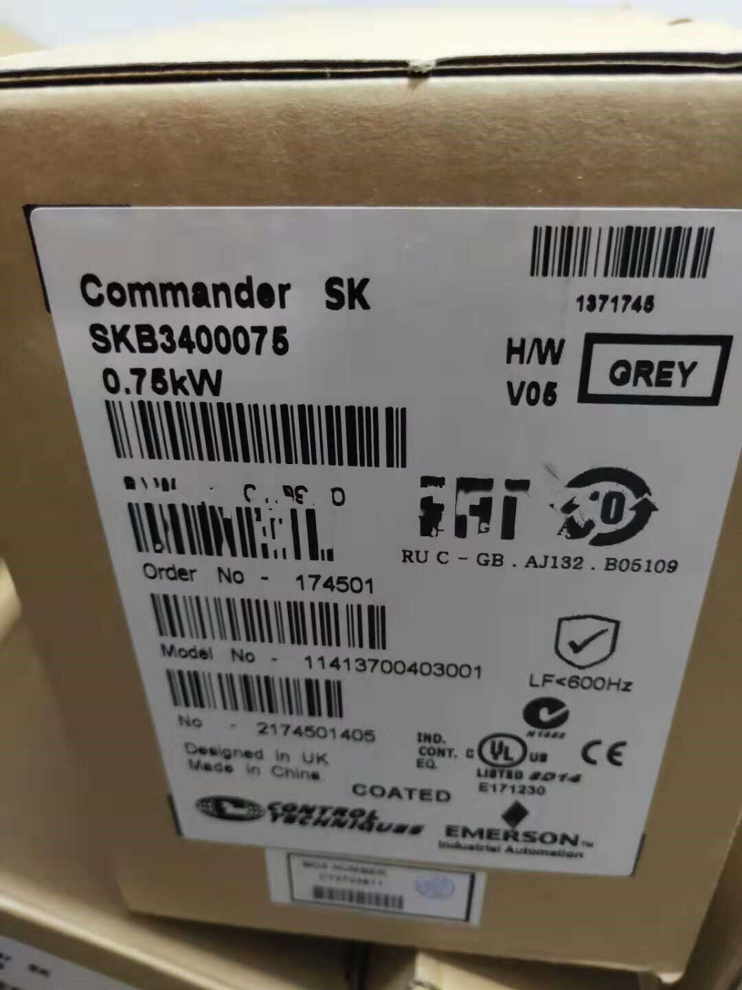 new 1PC  Emerson Nidec Inverter SKB3400075