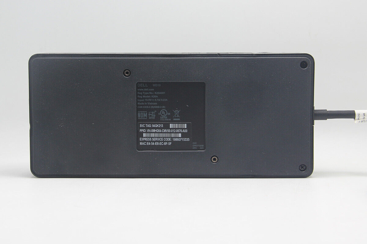 new Dell WD19 Docking Station USB-C Dock PD Power Supply External Multi-monitor - KOEED