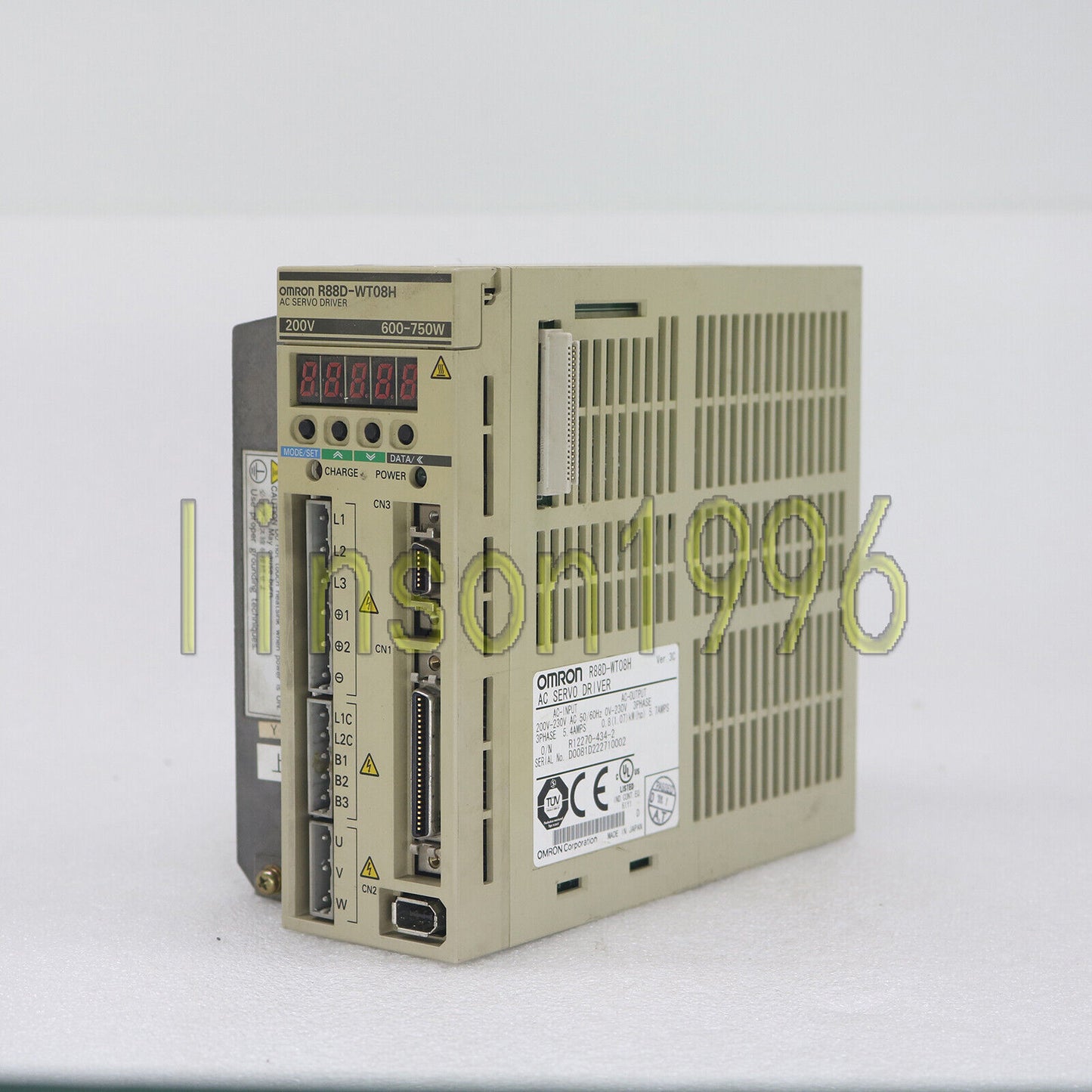 Omron AC Servo Driver R88D-WT08H - OMRON