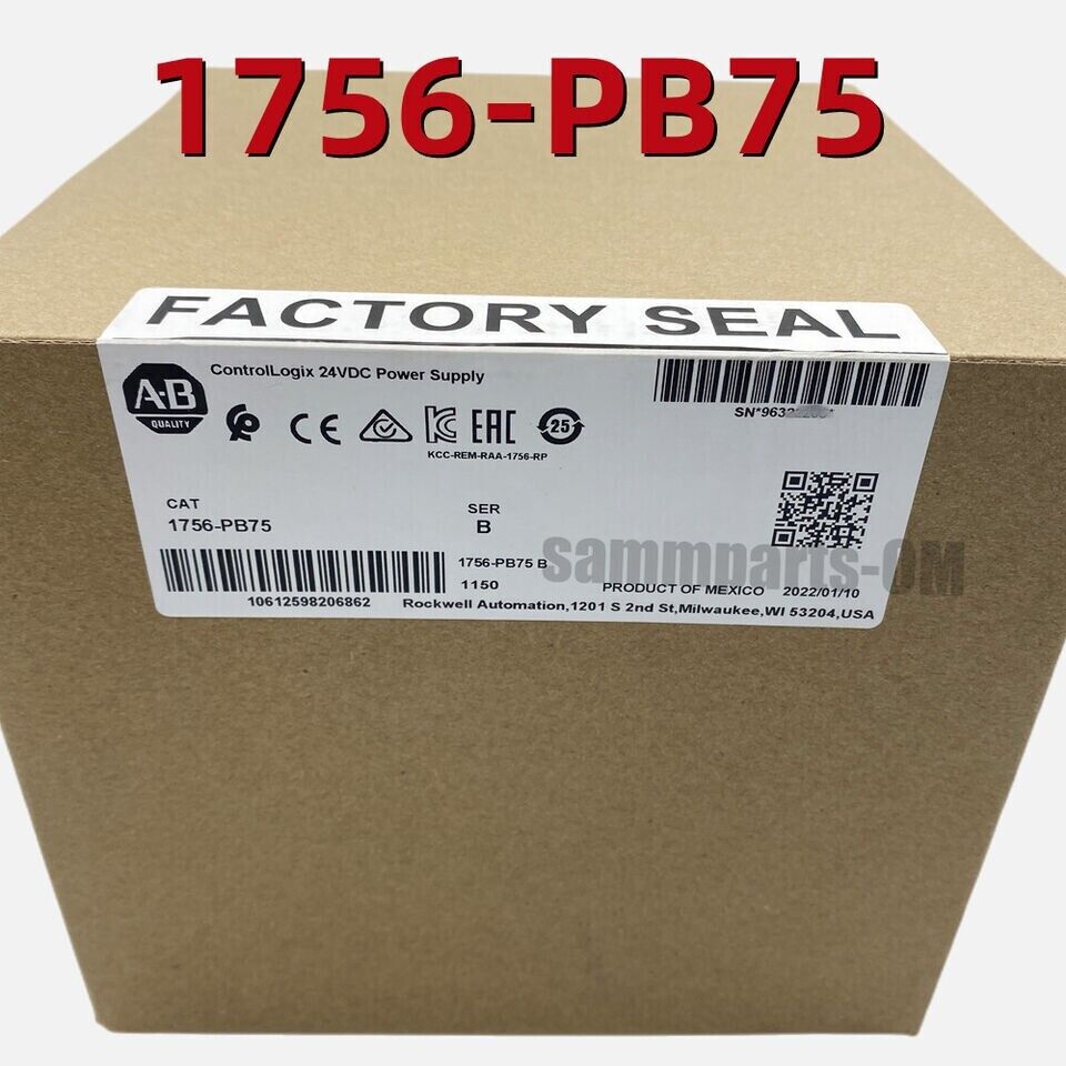 Allen-Bradley ControlLogix AC Power Supply 1756-PB75 2023 NEW - ALLEN-BRADLEY