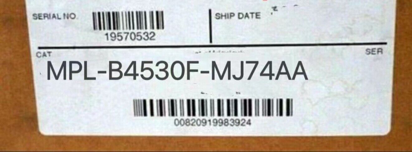 Allen Bradley MPL-B4530F-MJ74AA Servo Motor Drives, High Performance, 45A Maximum Current, 100Hz Speed Control, 48V Power Supply - ALLEN BRADLEY