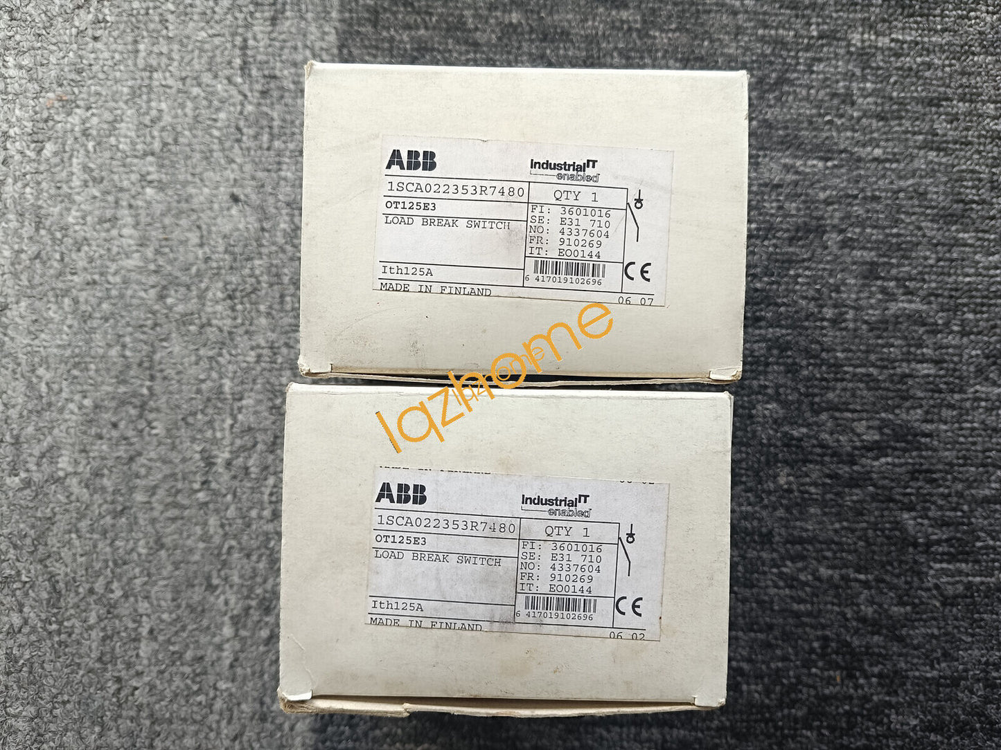 ABB OT125E3 ISCA022353R7480 1PC Disconnect Switch Fast - ABB