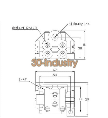 U-12 Oil Separator & Grease Dispensing Valve for Punching Machines - OEM EQUIPMENT CO.