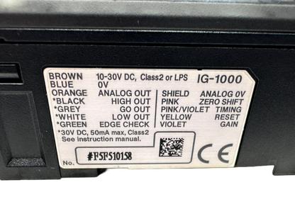 used Keyence IG-1000 Sensor - KEYENCE