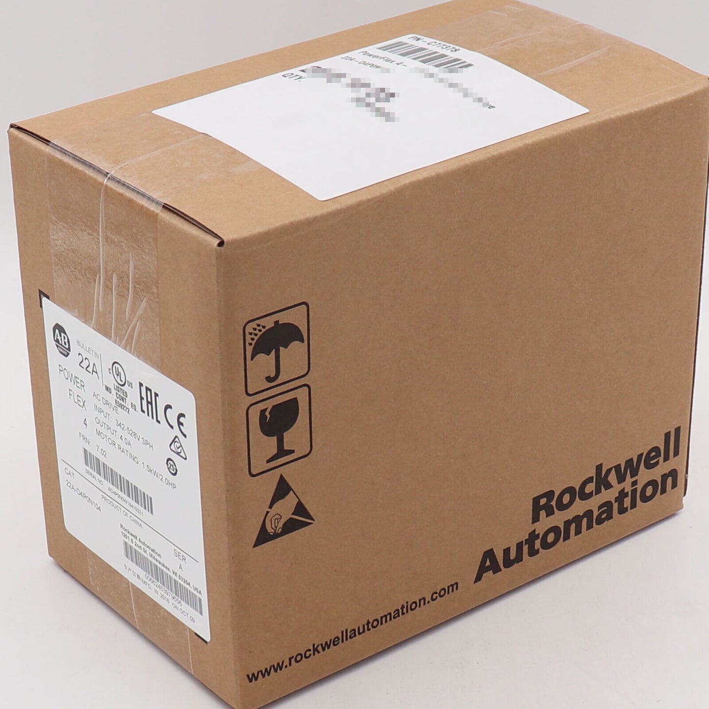 Allen-Bradley PowerFlex 4-1.5 kW (2 HP) AC Drive Factory Sealed - ALLEN-BRADLEY