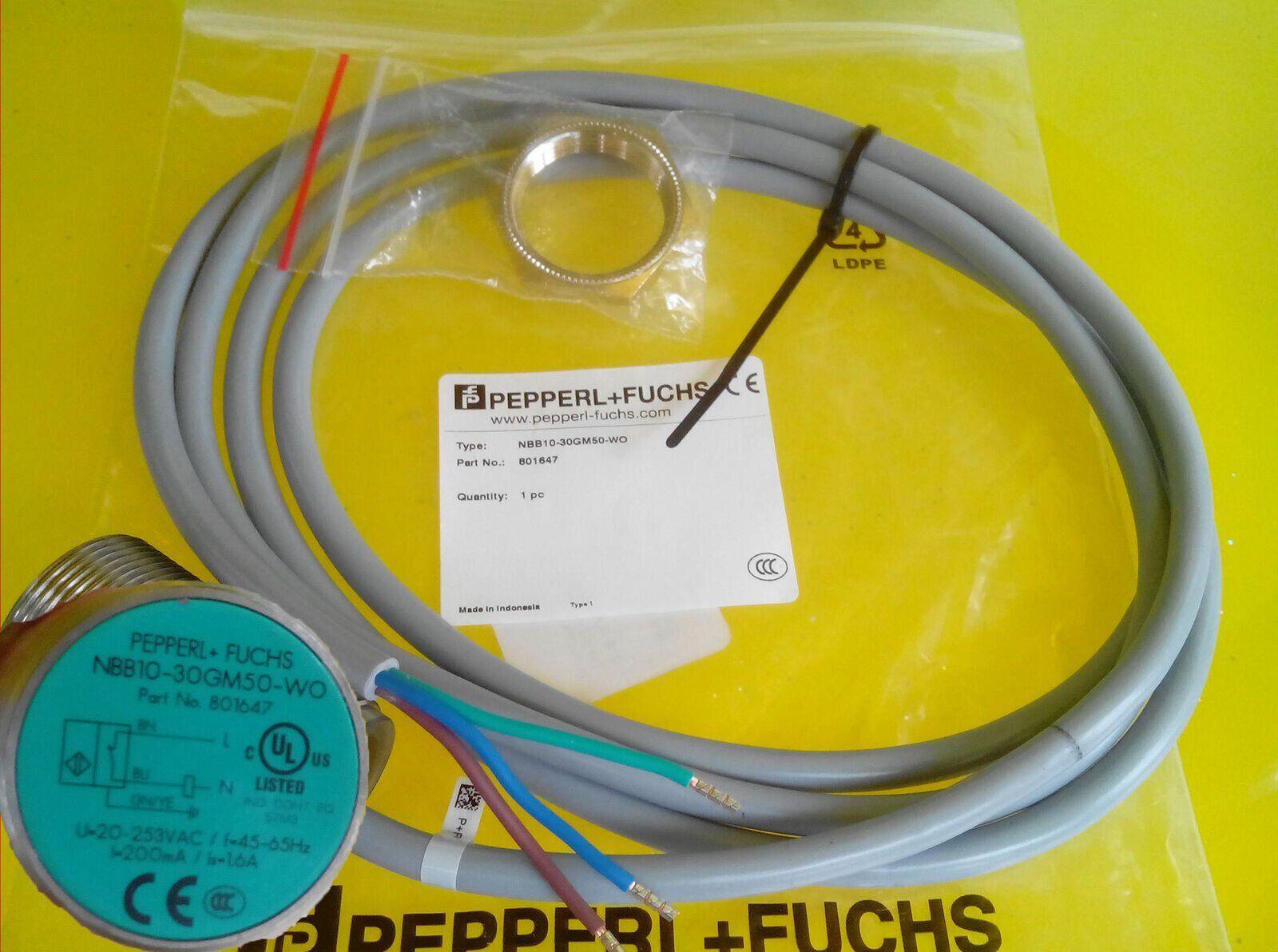 Pepperl+Fuchs NBB10-30GM50-W0 PROXIMITY SENSOR - PEPPERL+FUCHS