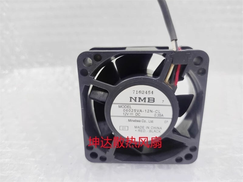 NMB 06025VA-12N-CL 6025 DC12V 0.35A 6CM 3-Wire Waterproof Cooling Fan