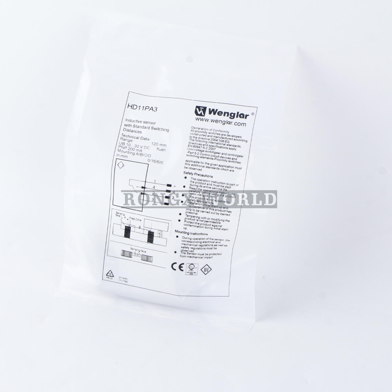 Wenglor HD11PA3 Photoelectric Switch Sensor - WENGLOR