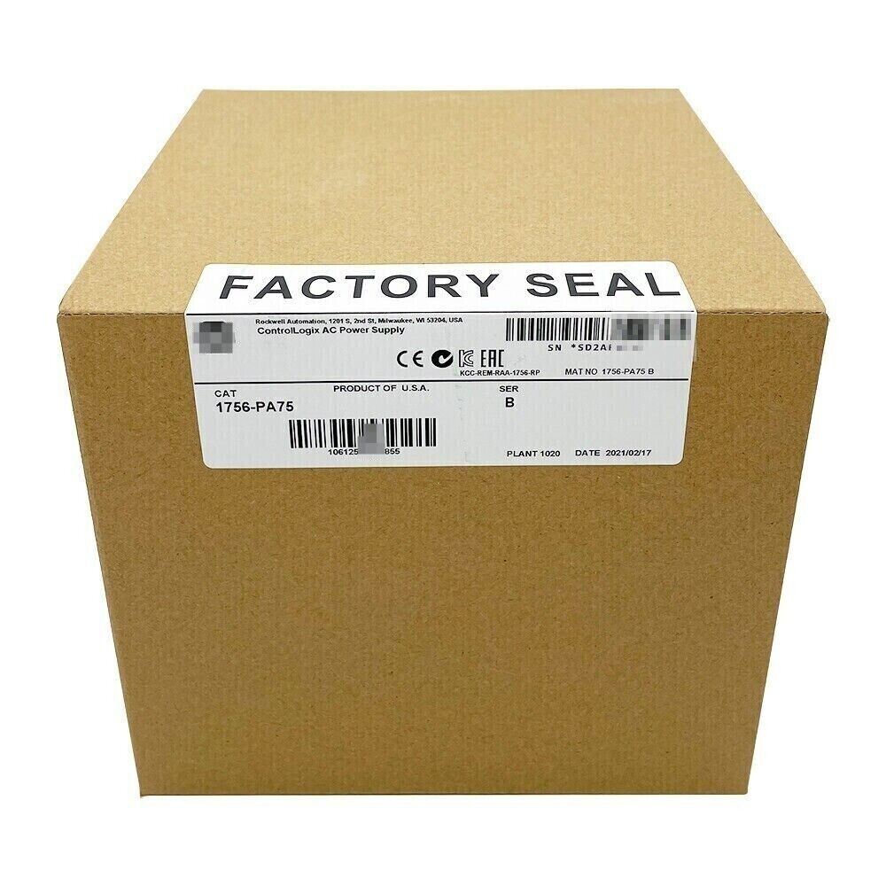 New Factory Sealed AB 1756PA75 ControlLogix AC Power Supply - CONTROLLOGIX