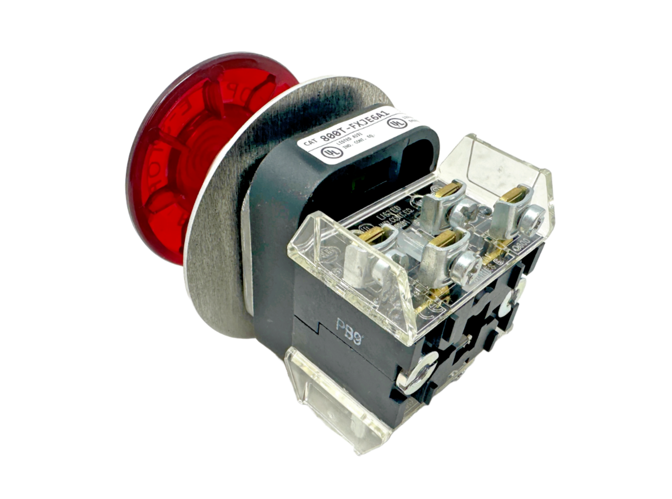 used Allen Bradley 800T-FXJE6A1 Red E-Stop Pushbutton - ALLEN BRADLEY